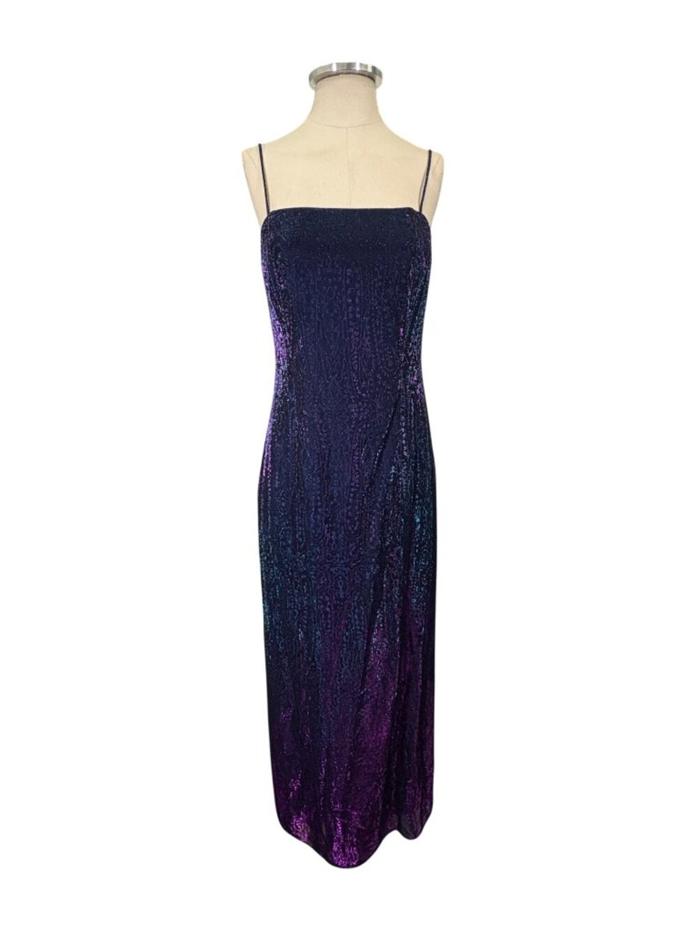 Vintage Night Way y2k Fairy Whimsi Sleeveless Column Maxi Dress Size 4